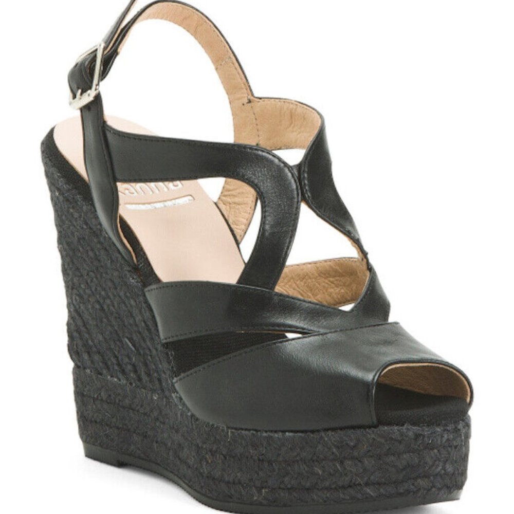 Kanna Leather Wedge Sandal